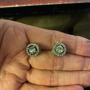 Dazzling Crystal Circle Earrings